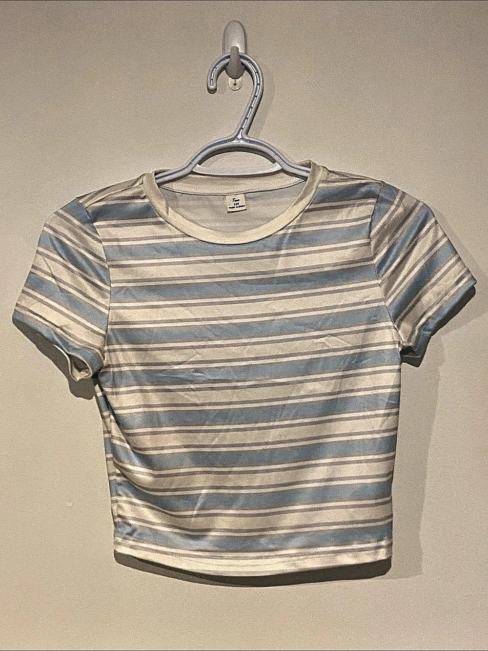 SHEIN Striped Short Sleeve Tee in Blue & White. New with no tag.
